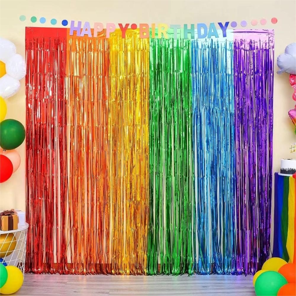 Party Backdrop Fringe Tinsel C – Tinsel Garland Decoration recenzja i cena