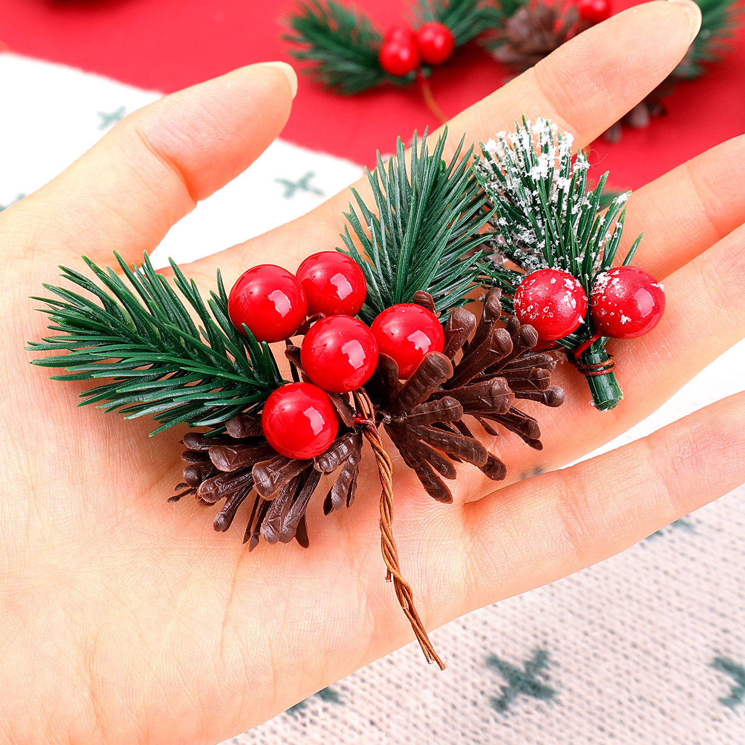 5/50Pcs Christmas Artificial P – Christmas Tree Artificial recenzja i cena