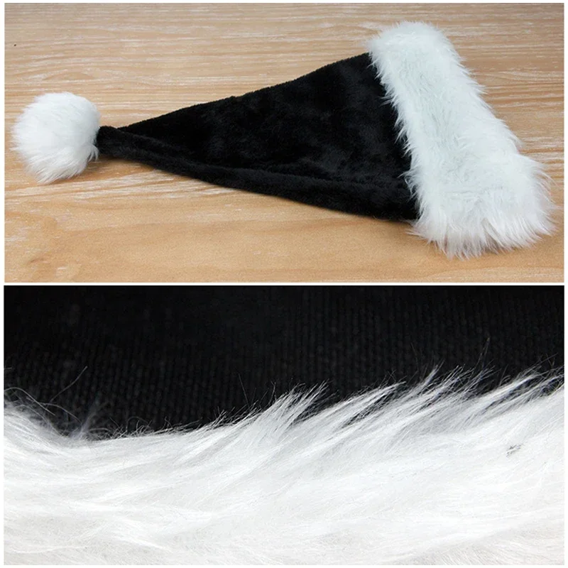 Unisex Xmas Black Plush Christ – Santa Hat Plush recenzja i cena