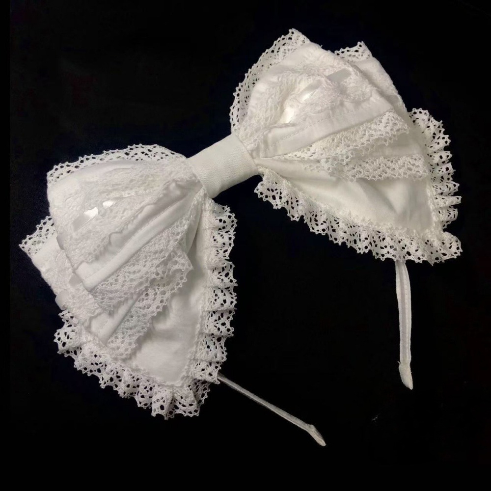 Y2K Lolita Lovely Lace Headban – Ribbon Bow Gift recenzja i cena