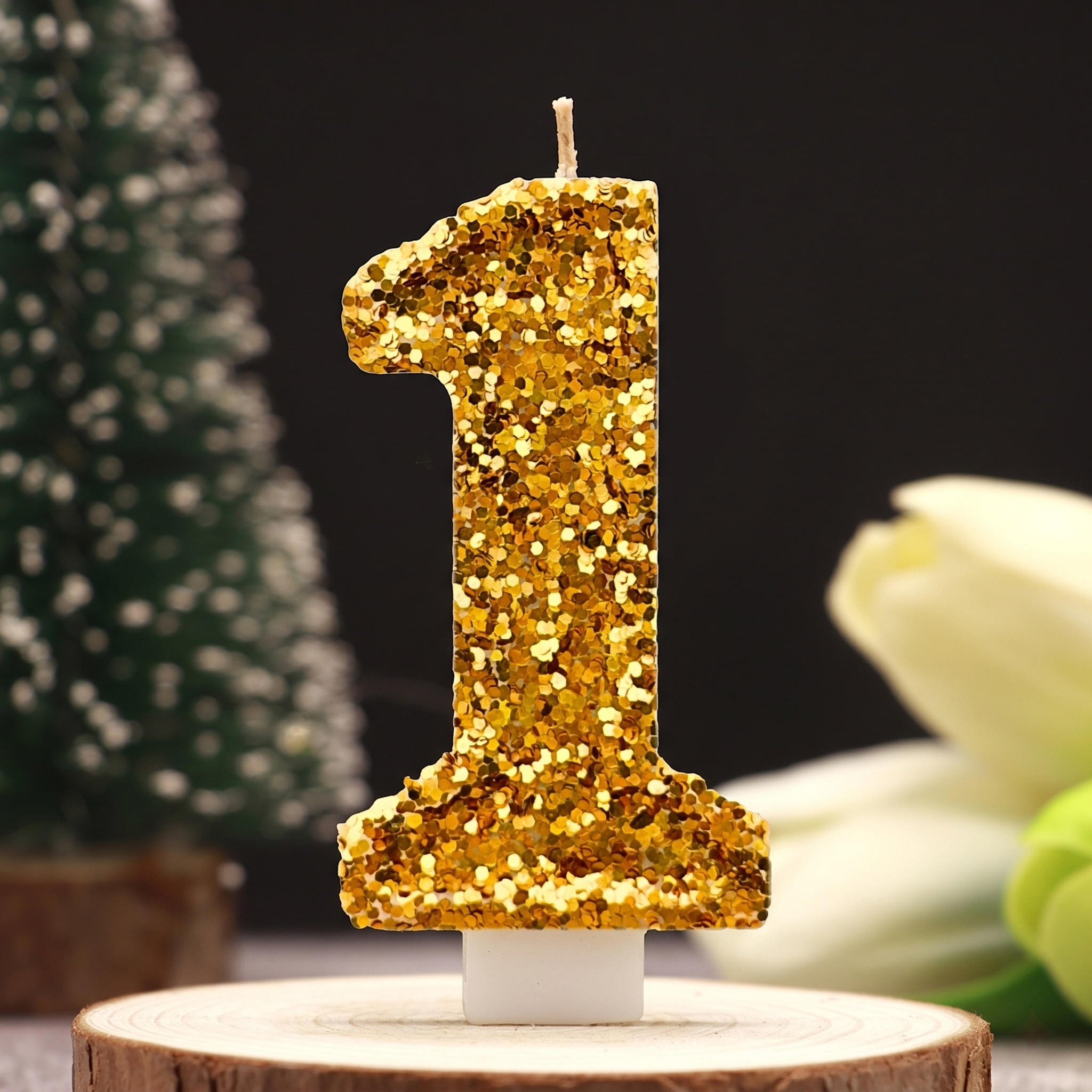 Digital Birthday Candle Gold C – Holiday Candle Set recenzja i cena