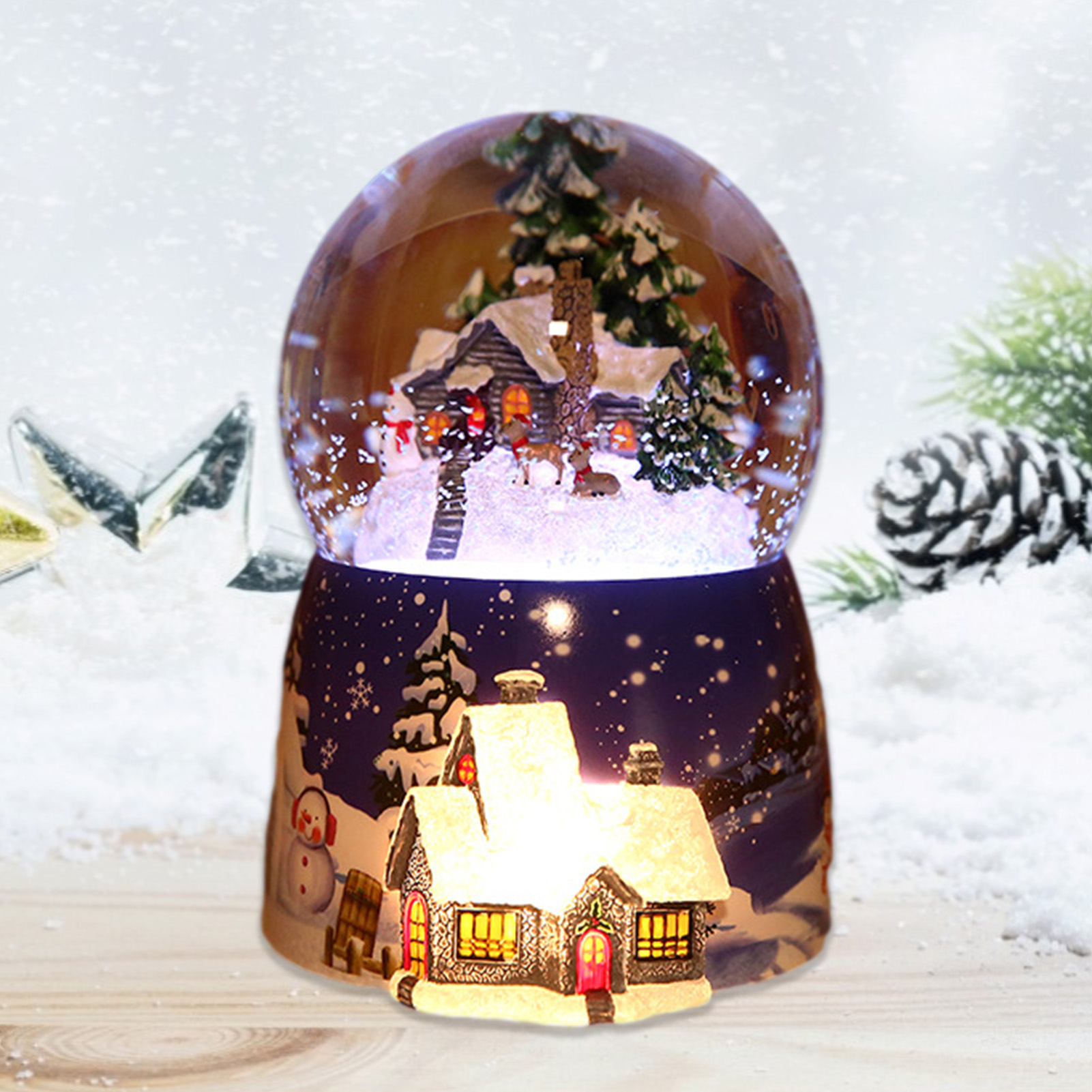 1 Pcs Resin Music Box Crystal  – Snow Globe Musical recenzja i cena