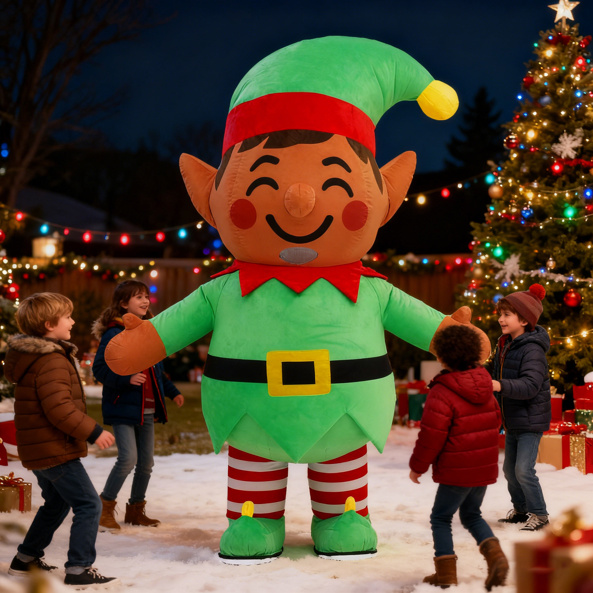 Inflatable Christmas Elf Plush – Elf Costume Christmas recenzja i cena