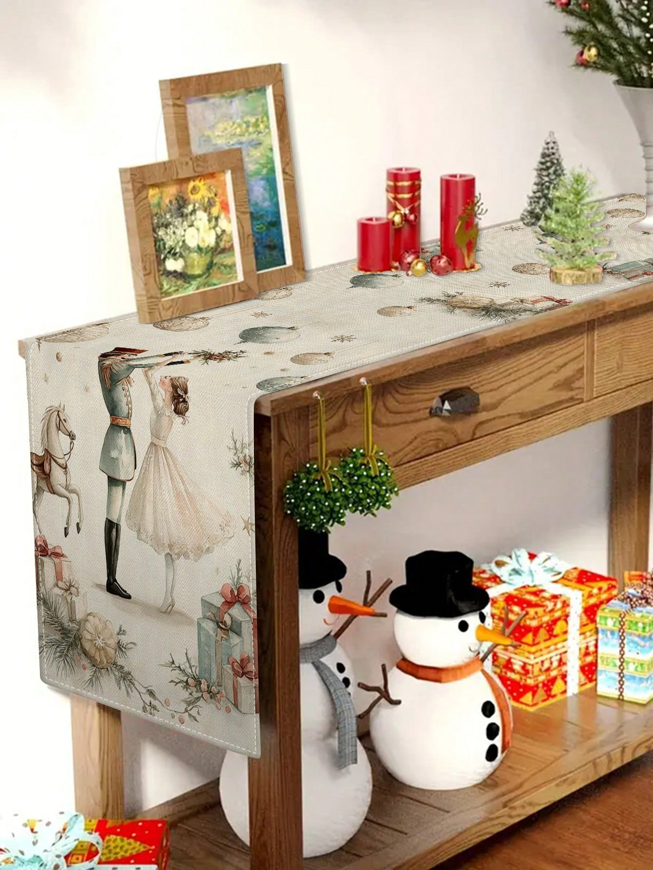 1pc Christmas Nutcracker & Bal – Christmas Table Runner recenzja i cena