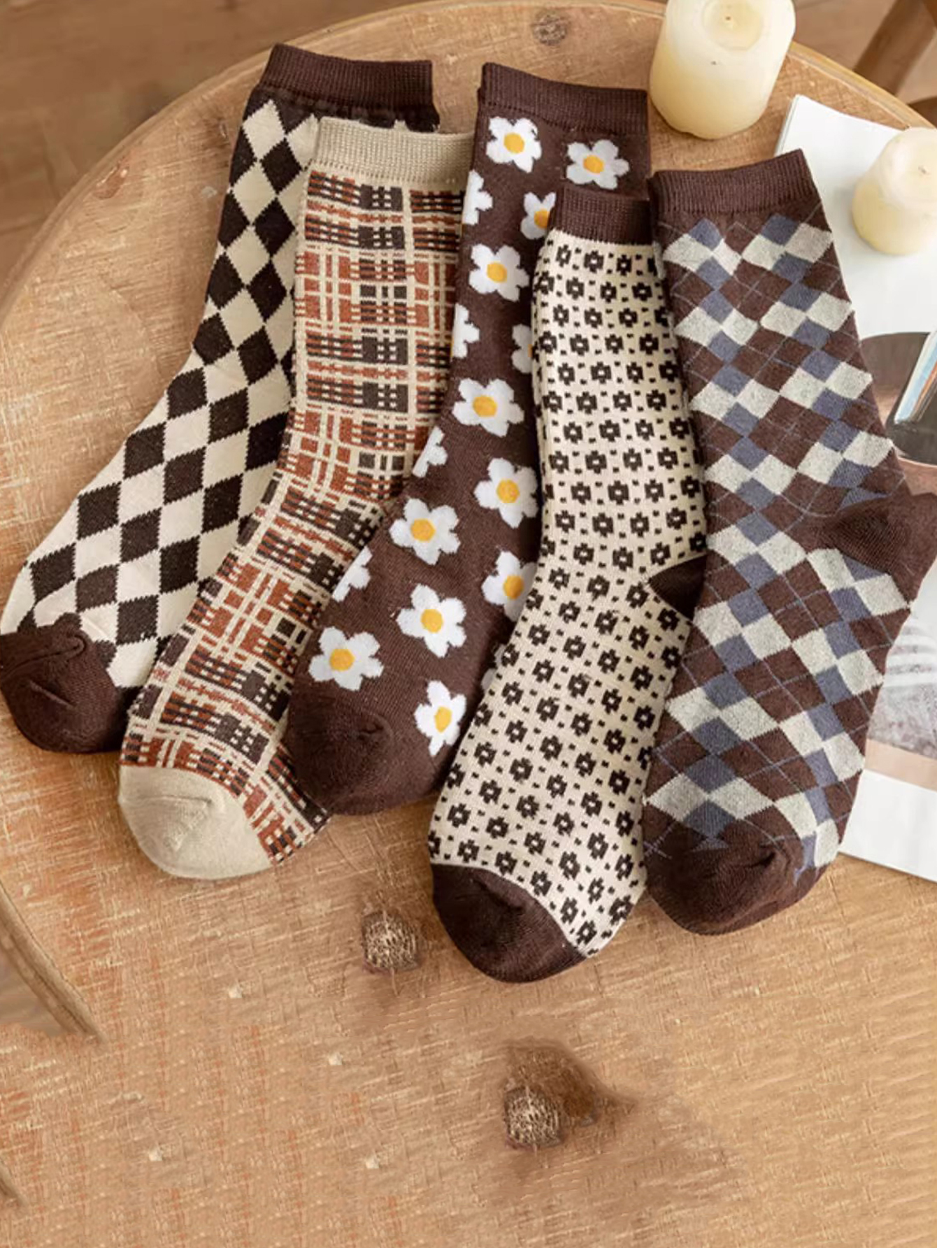 5 Pairs Women  Argyle Comforta – Christmas Throw Blanket recenzja i cena