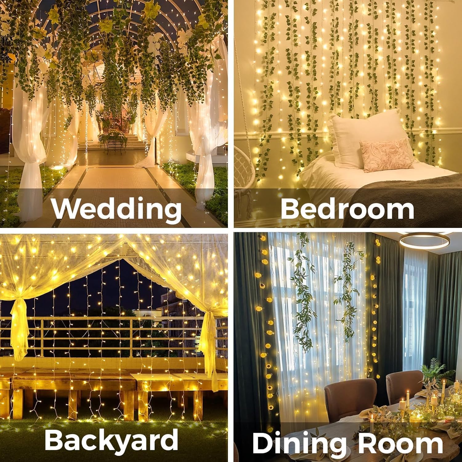 Curtain Lights For Bedroom 200 – Led Fairy String Lights recenzja i cena