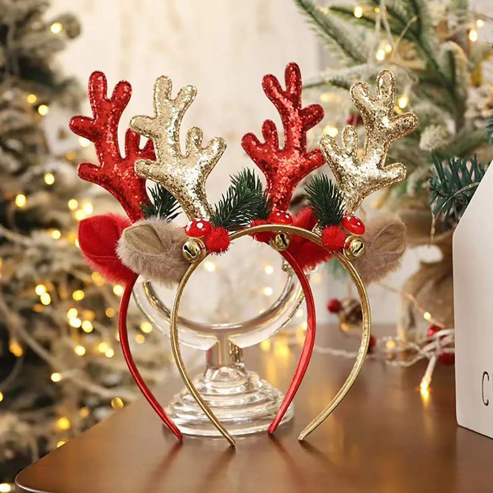 ！Christmas Glitter Deer Antler – Reindeer Antlers Headband recenzja i cena