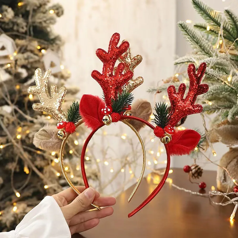 ！Christmas Glitter Deer Antler – Reindeer Antlers Headband recenzja i cena