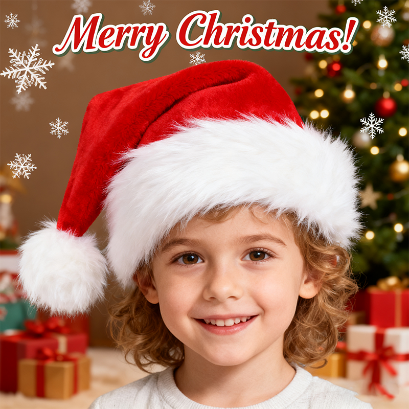 Christmas Santa Hat Xmas Long  – Santa Hat Plush recenzja i cena