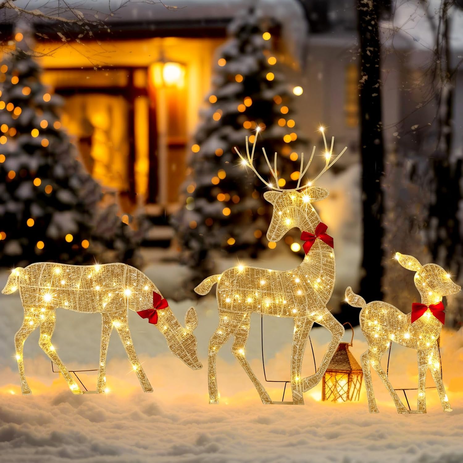 2D Lighted Reindeer Christmas  – Christmas Lights Outdoor recenzja i cena
