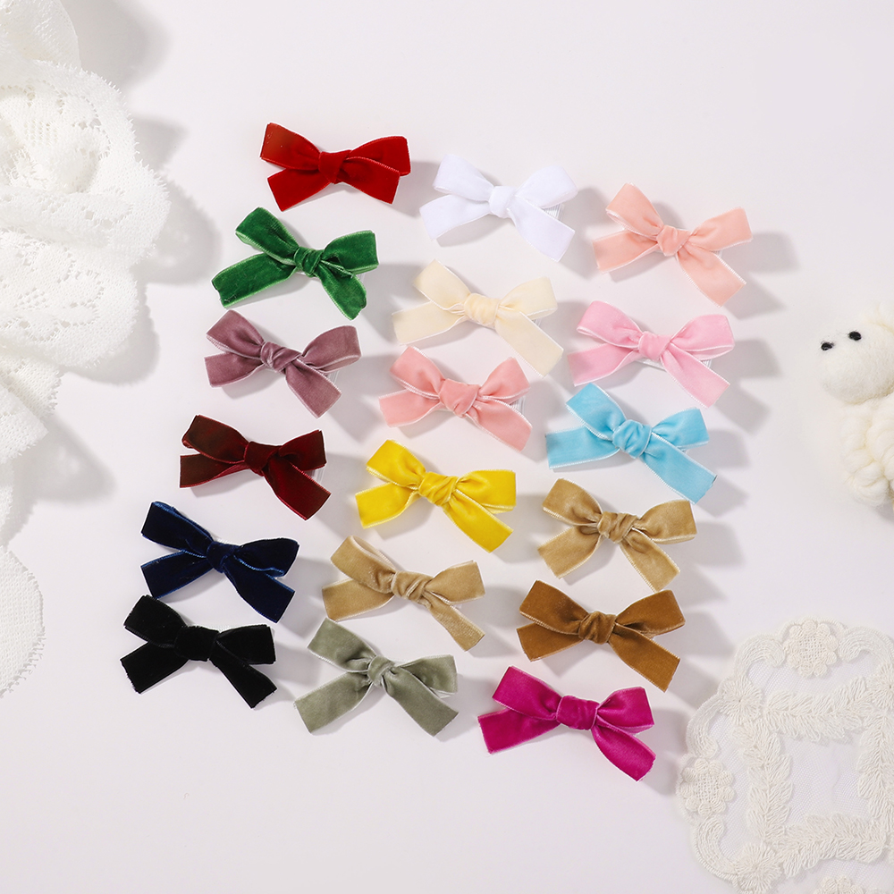 6Pcs Solid Ribbon Bows Hair Cl – Ribbon Bow Gift recenzja i cena