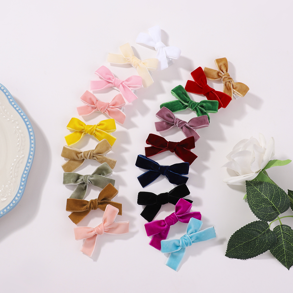 6Pcs Solid Ribbon Bows Hair Cl – Ribbon Bow Gift recenzja i cena