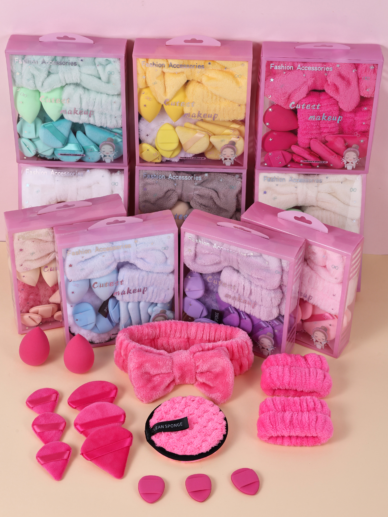15pcs Women Wash Face Spa Hair – Ribbon Bow Gift recenzja i cena