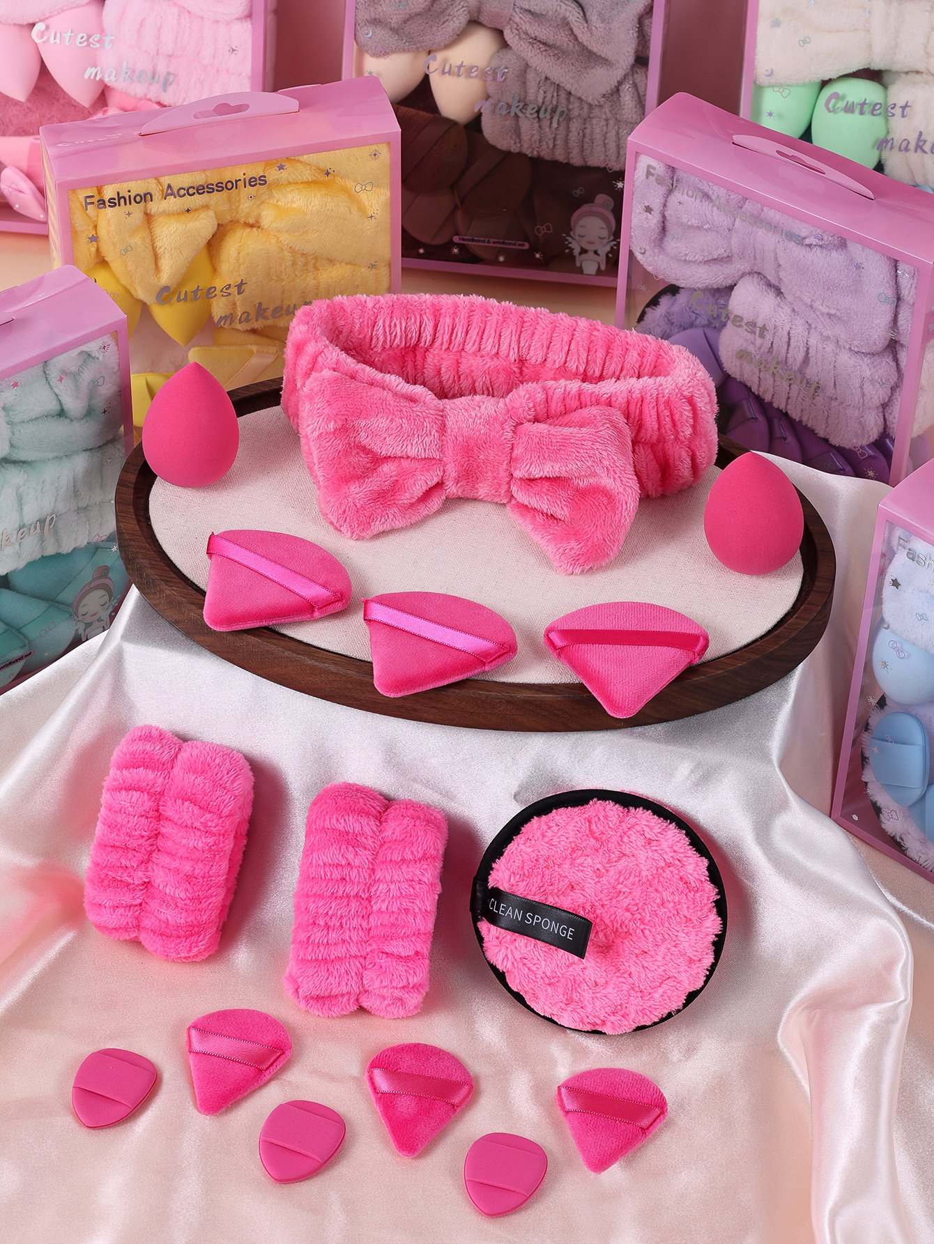 15pcs Women Wash Face Spa Hair – Ribbon Bow Gift recenzja i cena