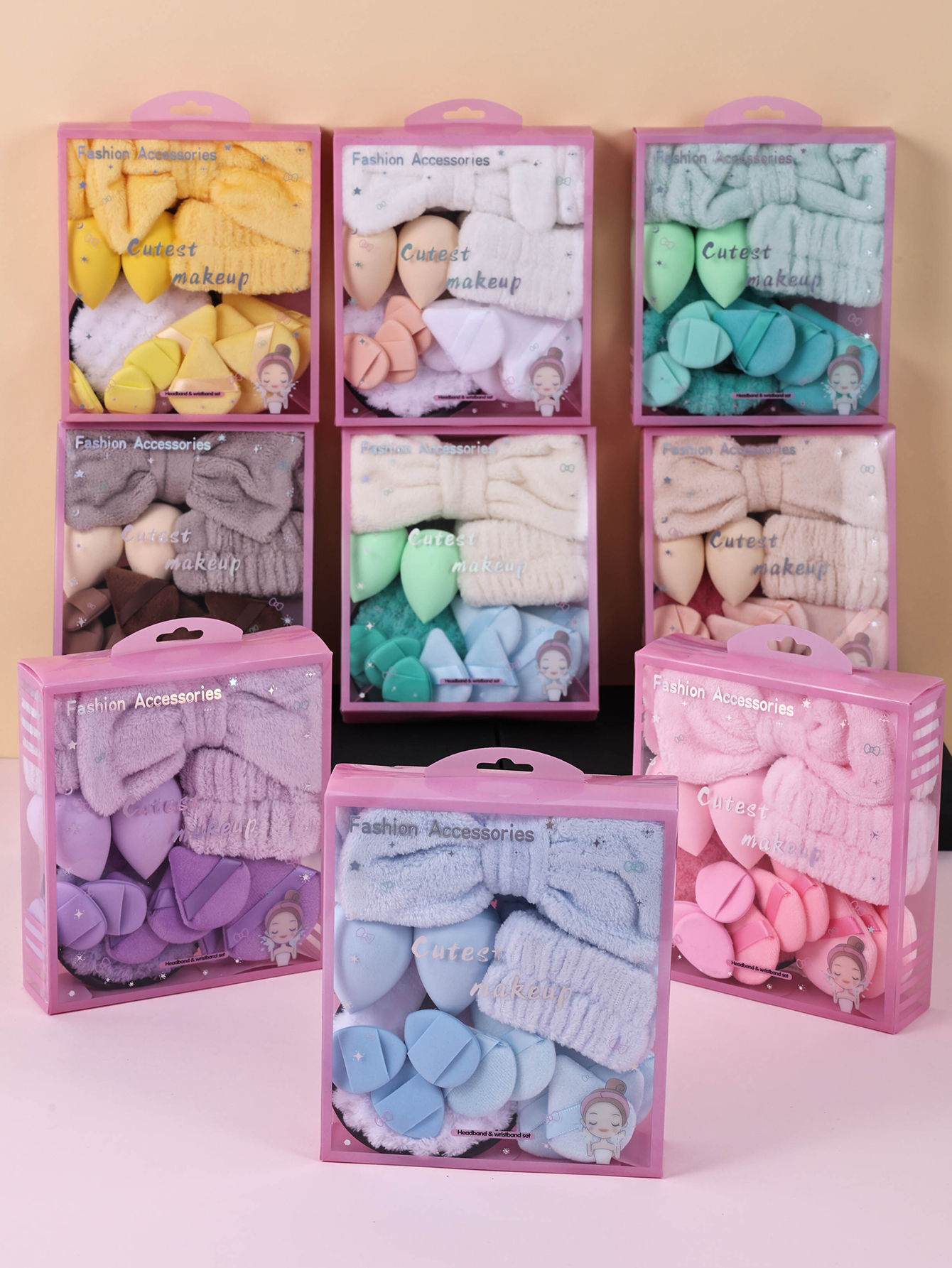 15pcs Women Wash Face Spa Hair – Ribbon Bow Gift recenzja i cena