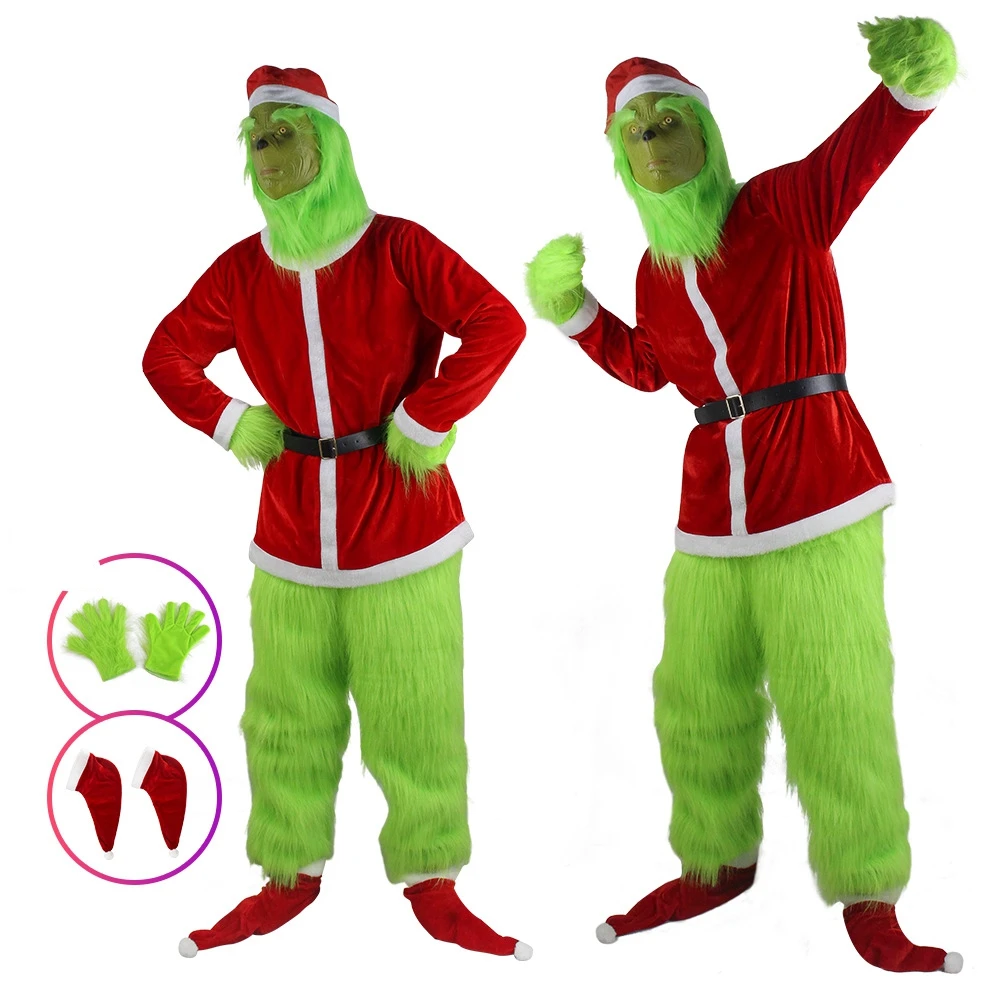 Merry Christmas Grinch Cosplay – Elf Costume Christmas recenzja i cena