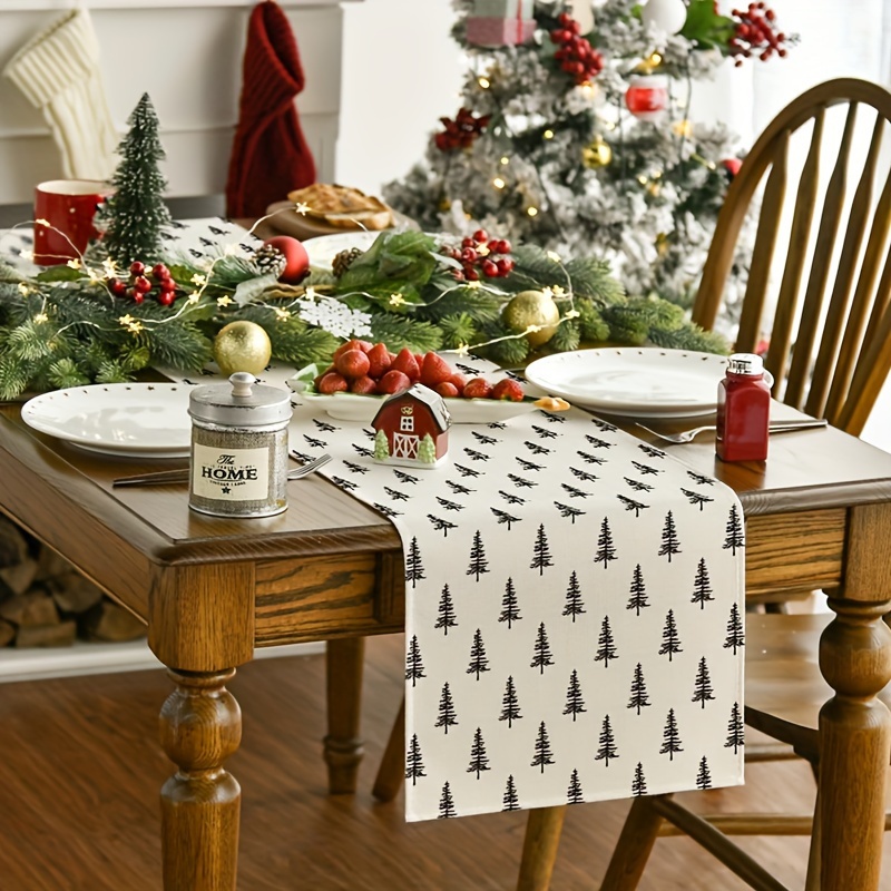 Simple Christmas Tree Table Ru – Christmas Table Runner recenzja i cena