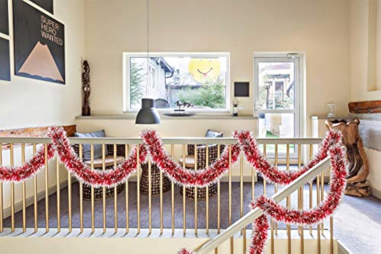 2M Christmas Metallic Streamer – Tinsel Garland Decoration recenzja i cena