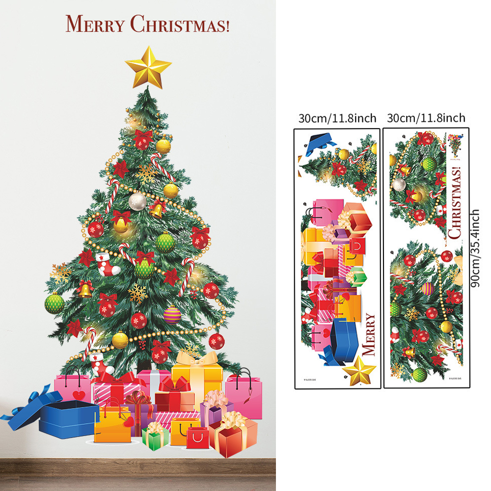 Christmas Tree Wall Stickers G – Snowflake Window Decal recenzja i cena