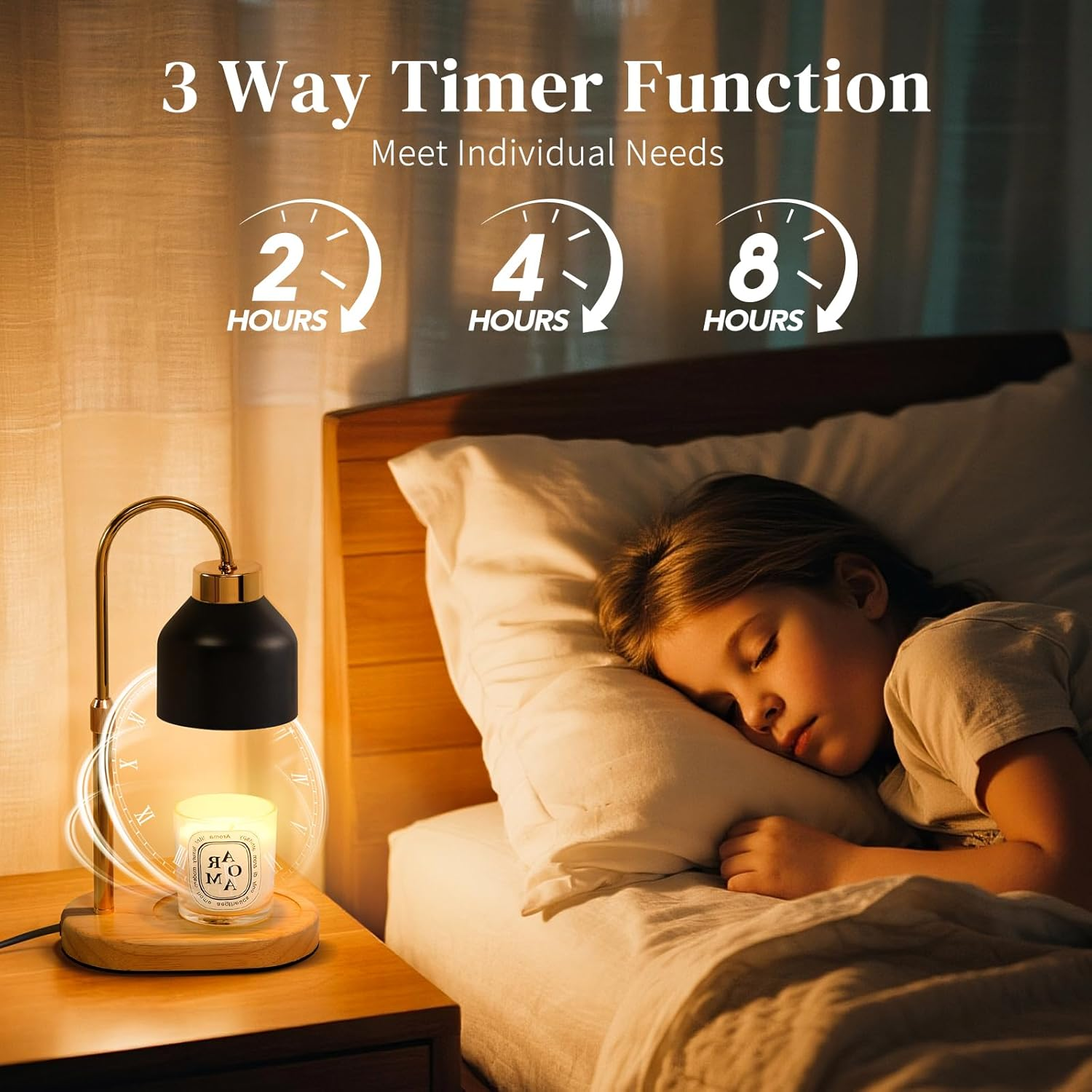 Black Candle Warmer Lamp with  – Holiday Candle Set recenzja i cena