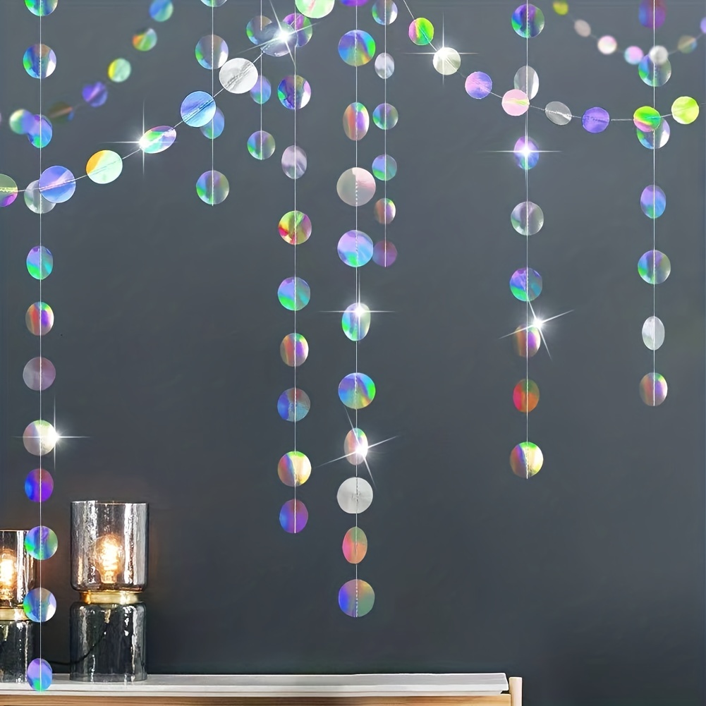 1pc Shimmering Iridescent Circ – Tinsel Garland Decoration recenzja i cena