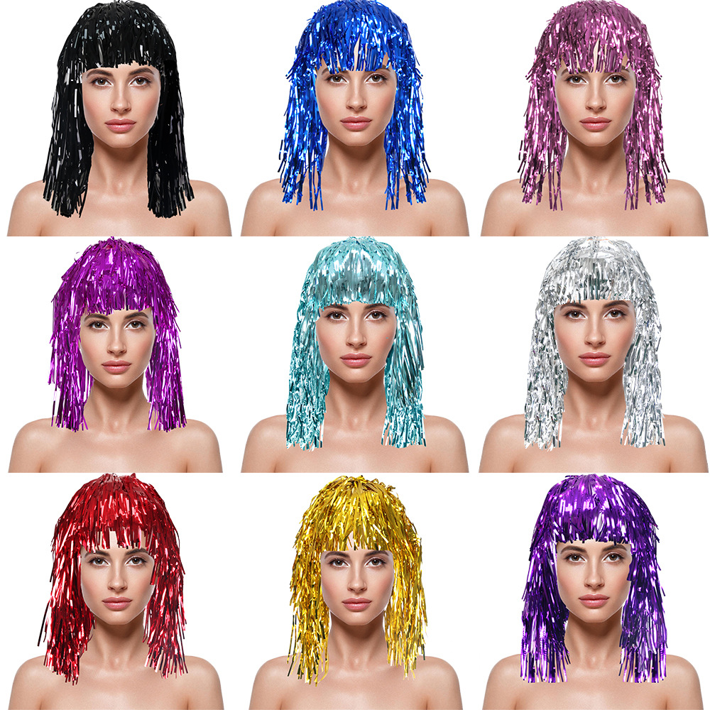 Cosplay Disco Wig Foil Tinsel  – Tinsel Garland Decoration recenzja i cena