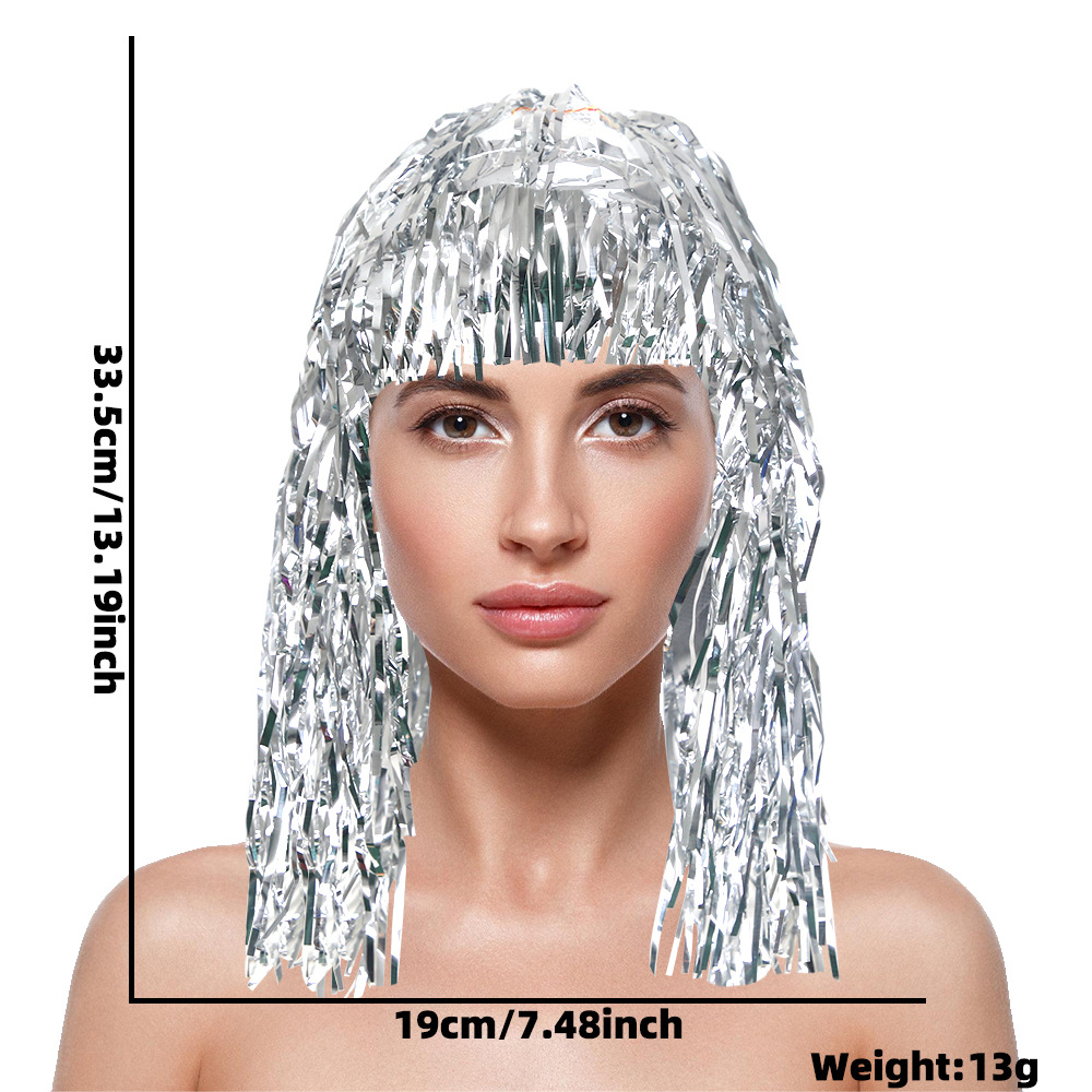 Cosplay Disco Wig Foil Tinsel  – Tinsel Garland Decoration recenzja i cena