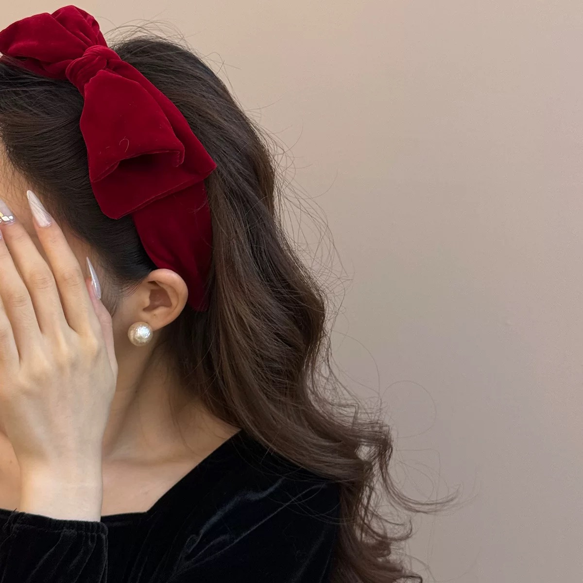 AWAYTR 1pc Large Velvet Bow Ha – Ribbon Bow Gift recenzja i cena