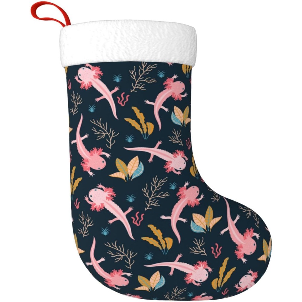 Cute Axolotl Christmas Stockin – Christmas Stocking Hanging recenzja i cena