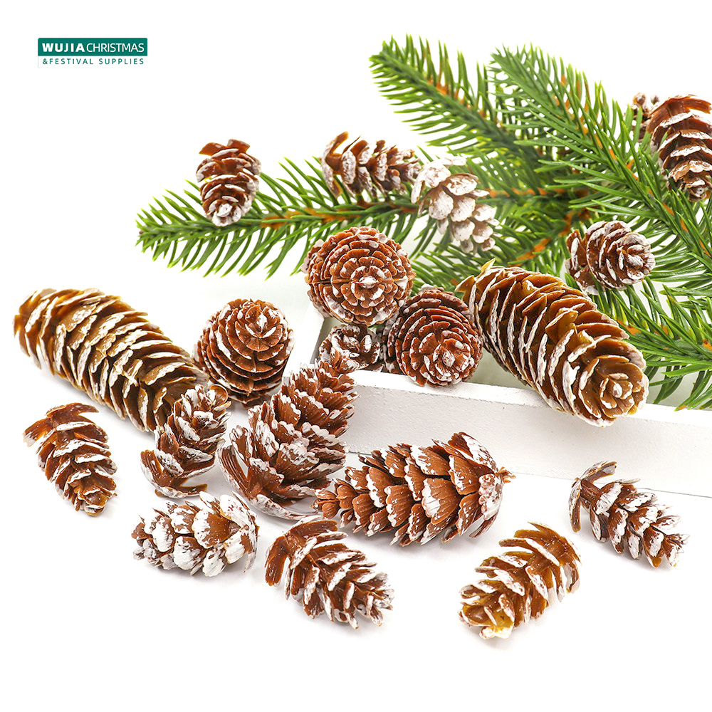 24Pcs Christmas Fake Pine Cone – Christmas Wreath Fake recenzja i cena