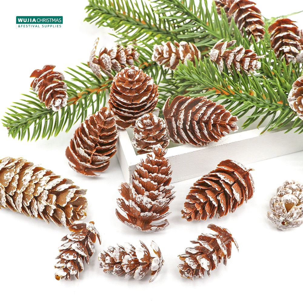 24Pcs Christmas Fake Pine Cone – Christmas Wreath Fake recenzja i cena