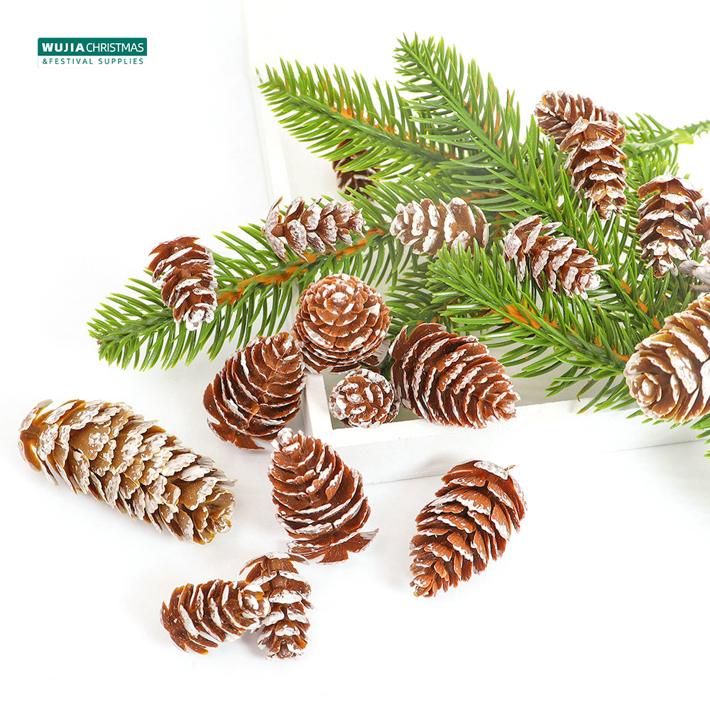 24Pcs Christmas Fake Pine Cone – Christmas Wreath Fake recenzja i cena