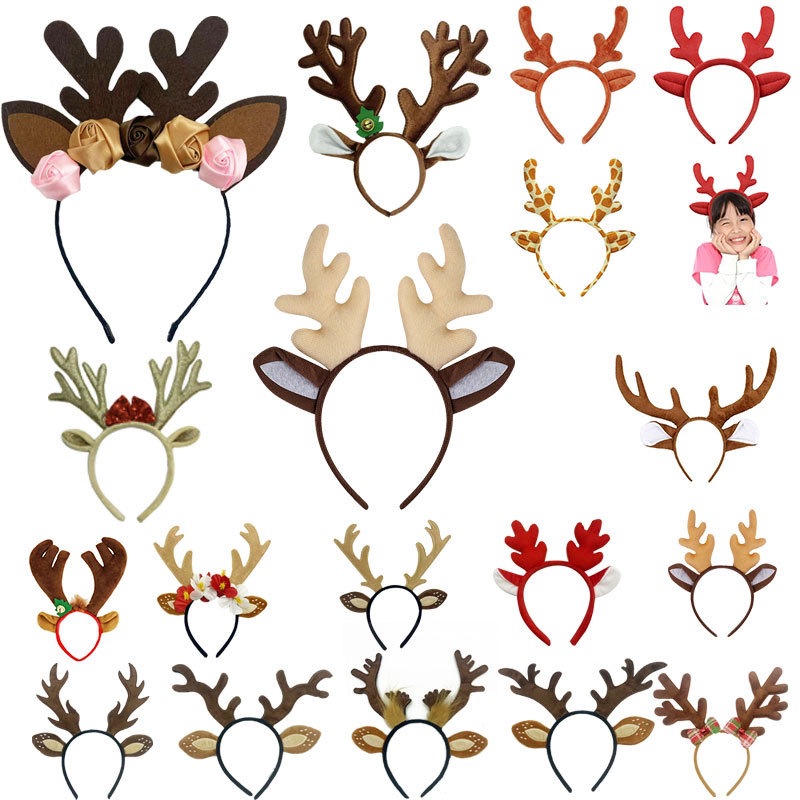 Reindeer Costume Set Tutu Skir – Reindeer Antlers Headband recenzja i cena