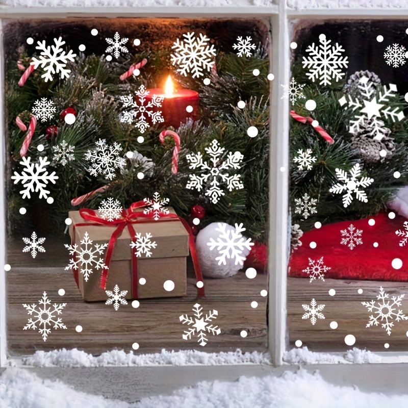 137Pcs Winter Snowflake Static – Snowflake Window Decal recenzja i cena