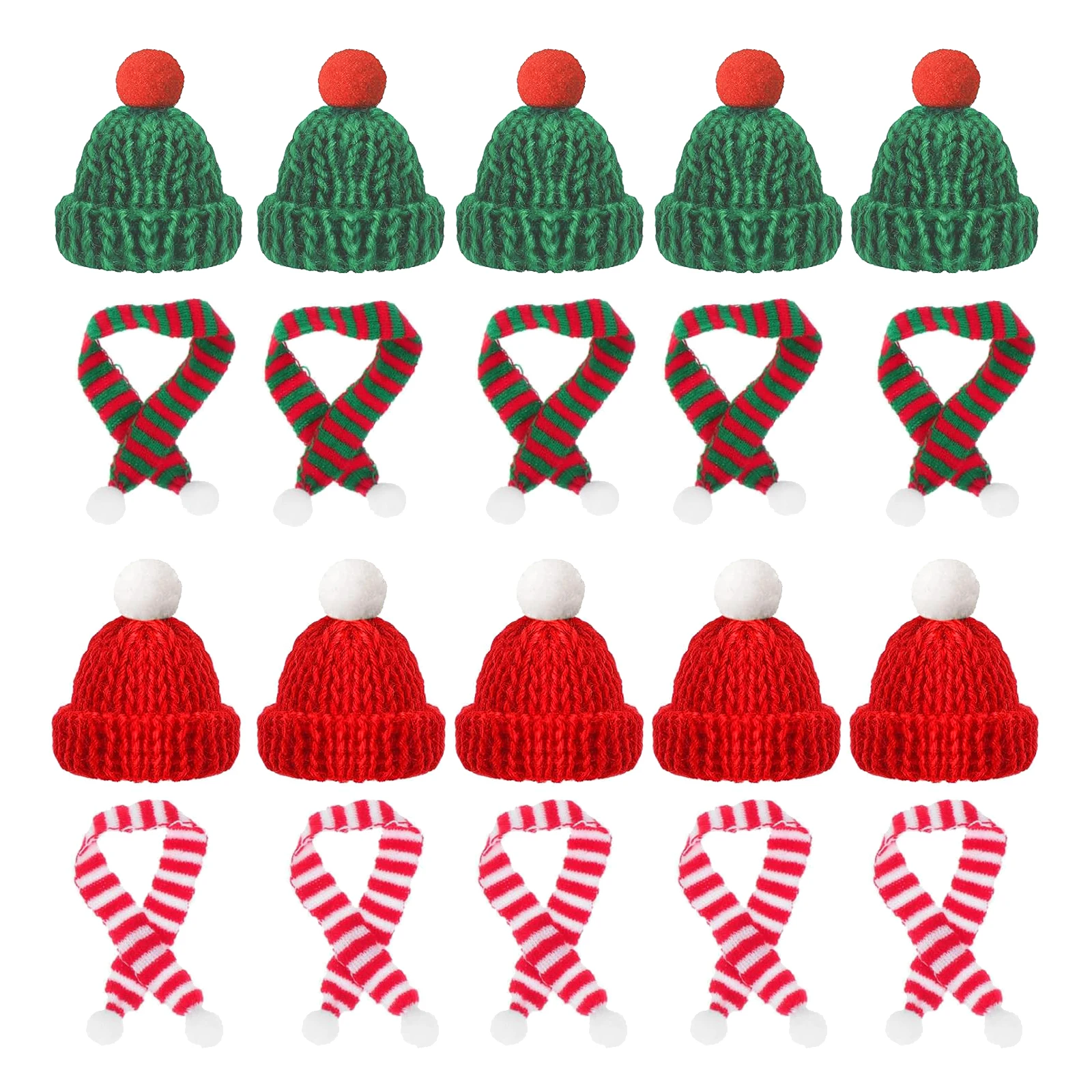 10/20pcs Mini Santa Hat & Scar – Santa Hat Plush recenzja i cena