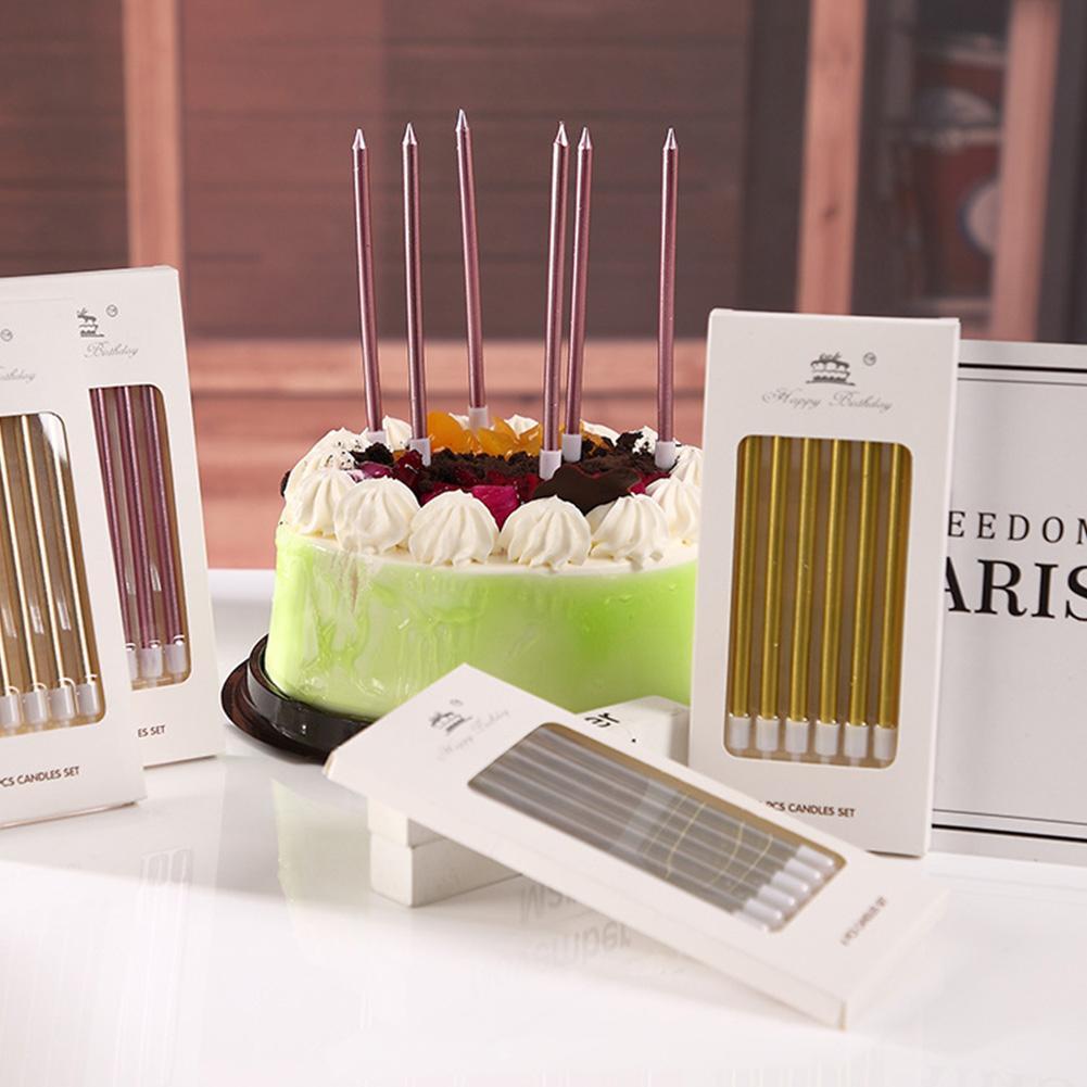 6/18pcs Metal Gold Silver Birt – Holiday Candle Set recenzja i cena
