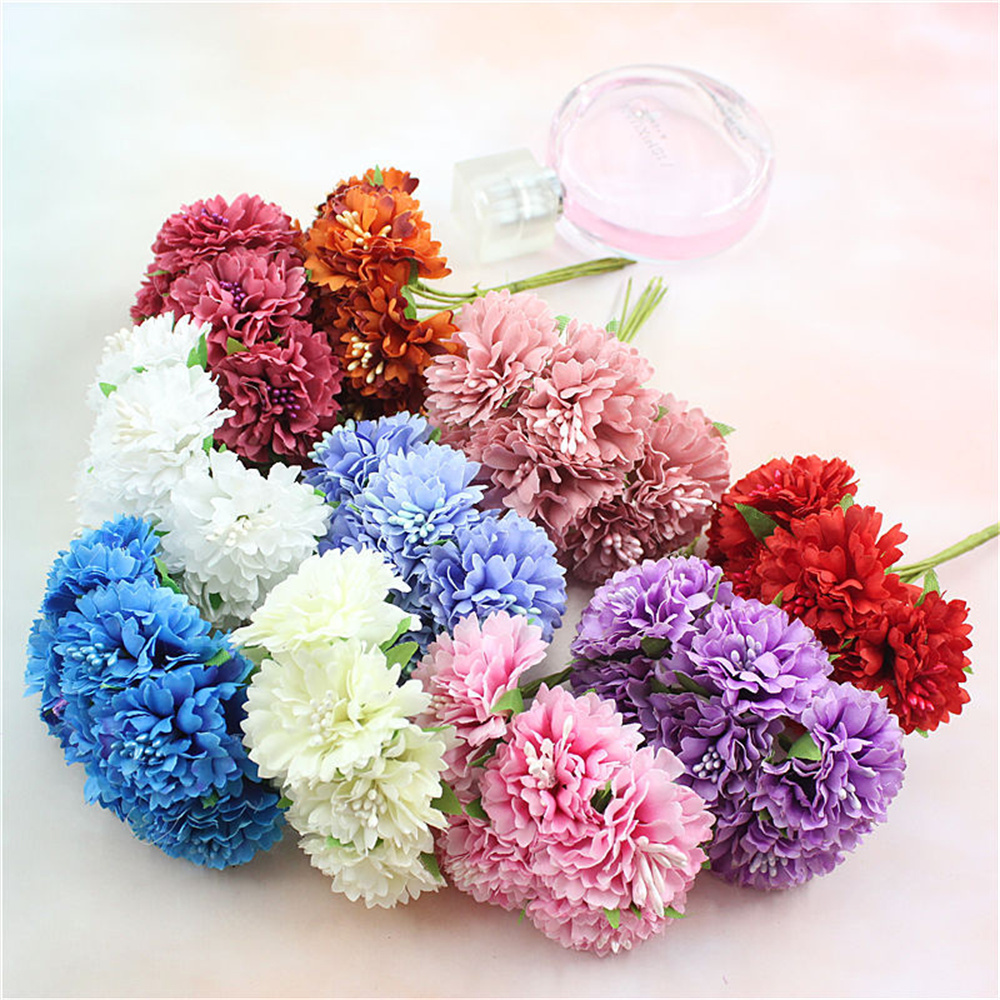 18PCS Bouquet Artificial Flowe – Christmas Wreath Fake recenzja i cena