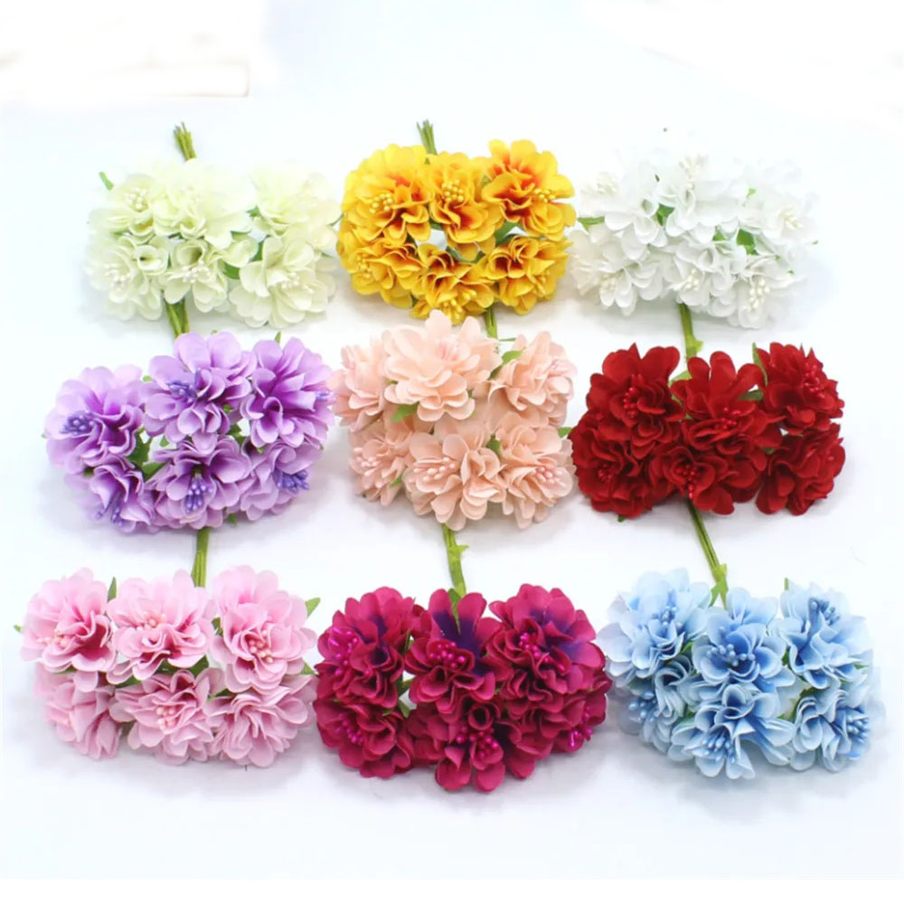18PCS Bouquet Artificial Flowe – Christmas Wreath Fake recenzja i cena