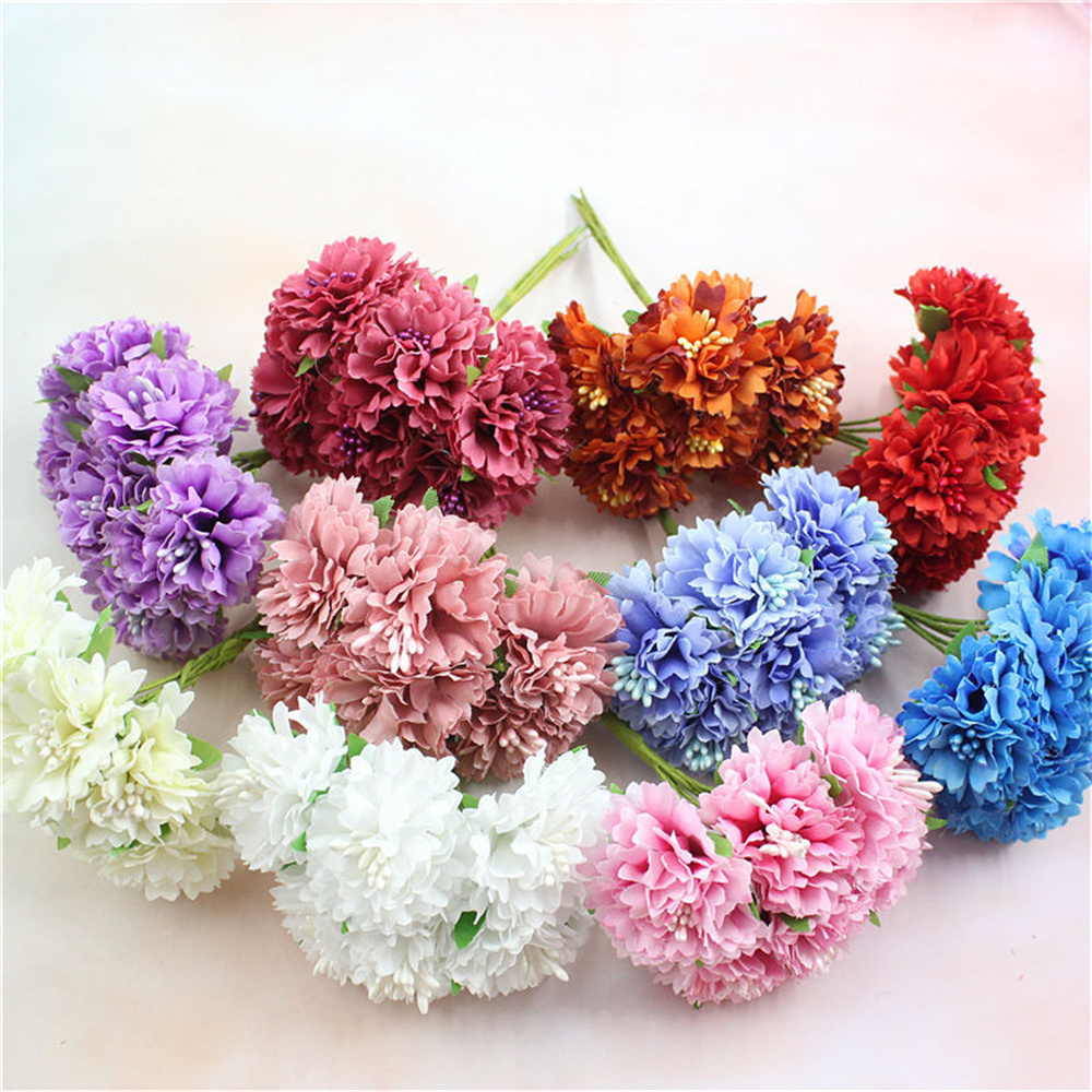 18PCS Bouquet Artificial Flowe – Christmas Wreath Fake recenzja i cena