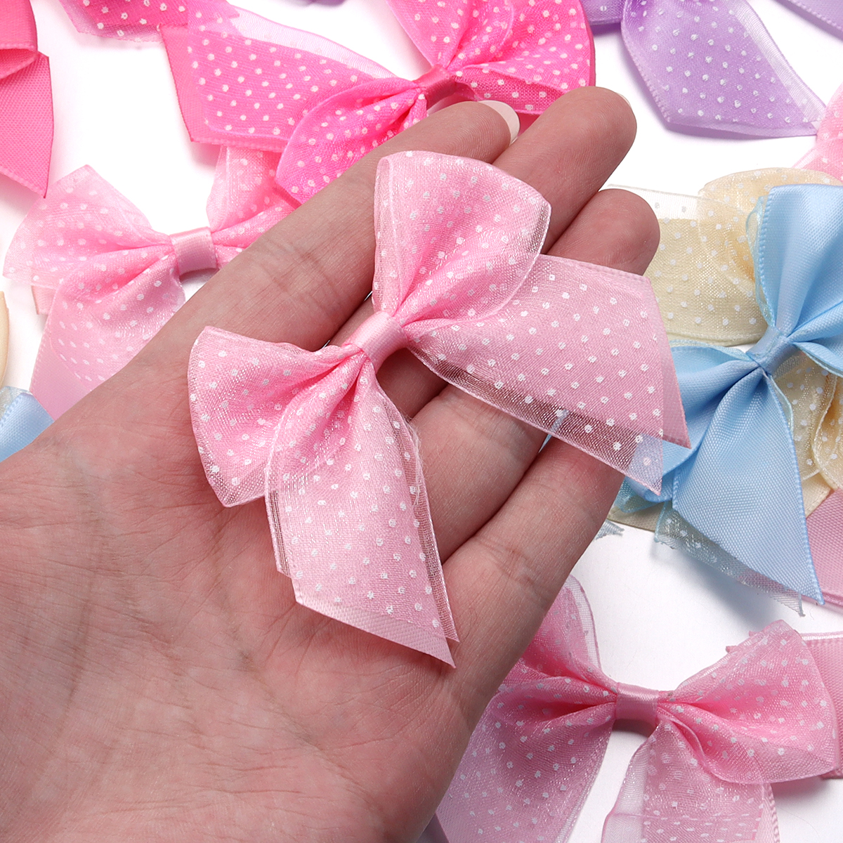 10Pcs/lot Satin Ribbon Bows Pr – Ribbon Bow Gift recenzja i cena