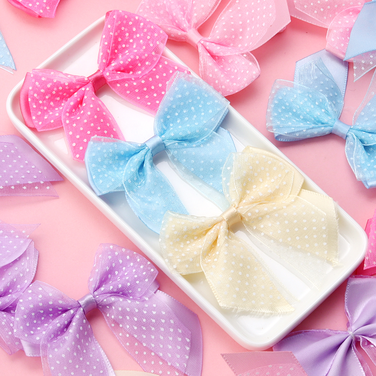 10Pcs/lot Satin Ribbon Bows Pr – Ribbon Bow Gift recenzja i cena