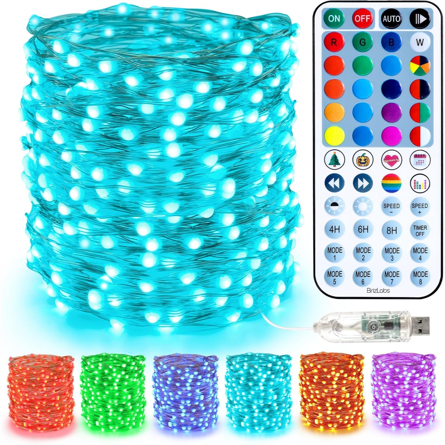 33ft 100 LED Red White Blue Fa – Led Fairy String Lights recenzja i cena