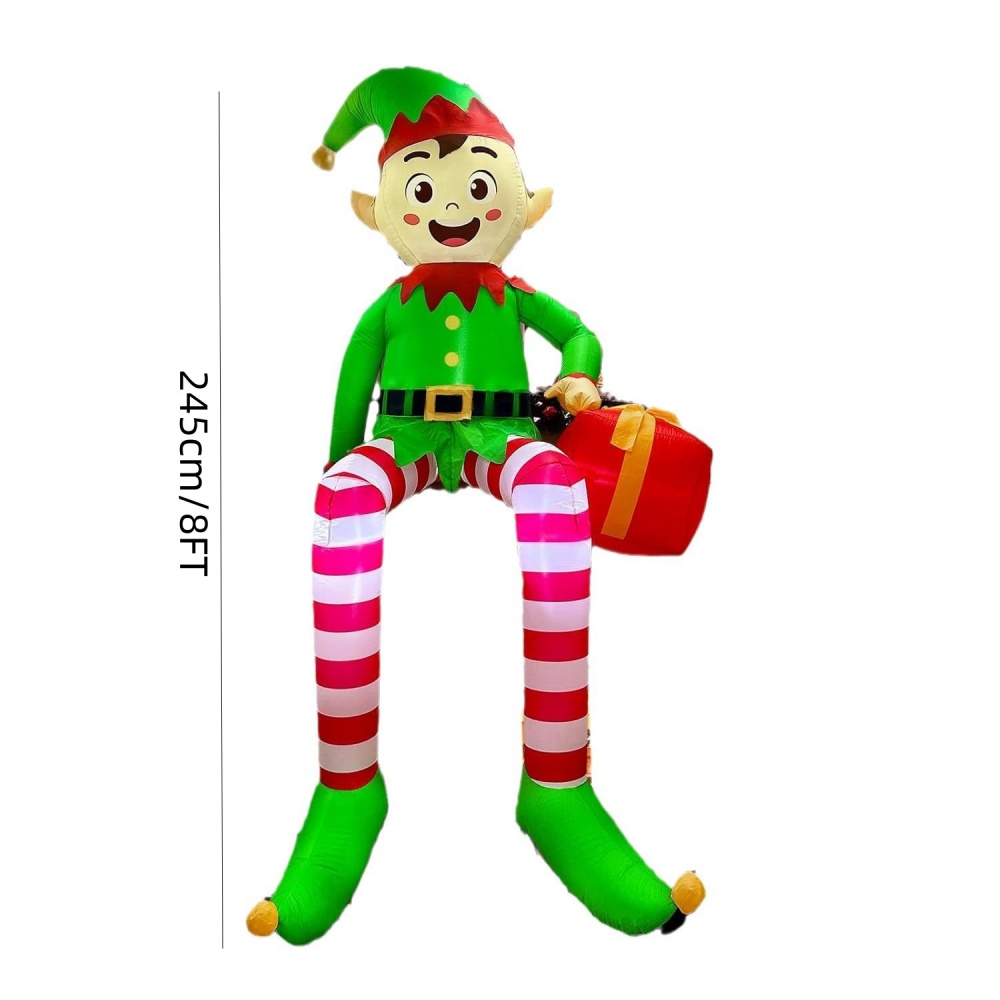 8FT Christmas Inflatables Sitt – Christmas Lights Outdoor recenzja i cena