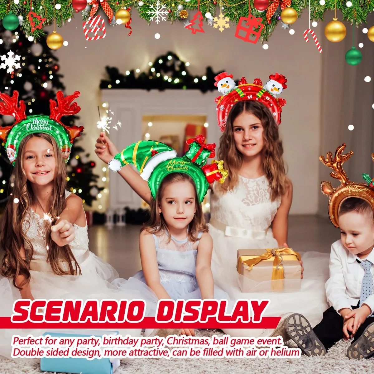 Christmas Inflatable Headbands – Reindeer Antlers Headband recenzja i cena