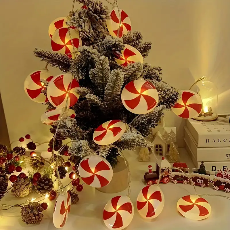 6m 40 LEDS Festive Candy Cane  – Led Fairy String Lights recenzja i cena
