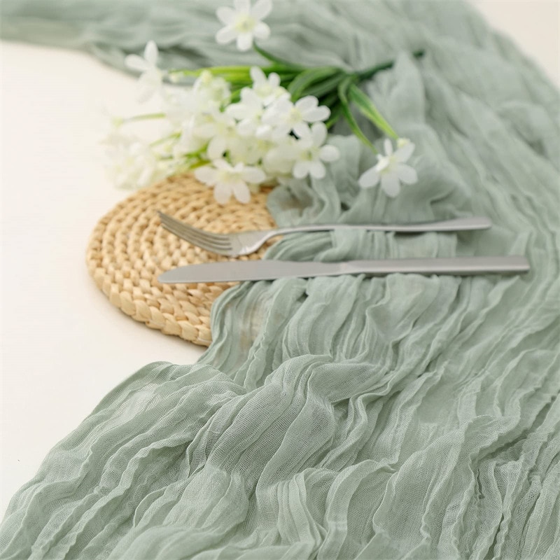 Semi-Sheer Gauze Wedding Party – Christmas Table Runner recenzja i cena