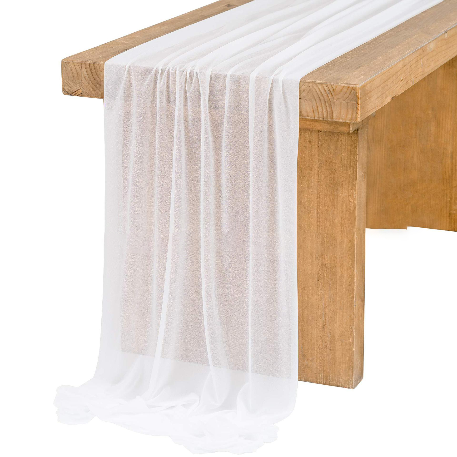 Chiffon White Table Runner Tab – Christmas Table Runner recenzja i cena