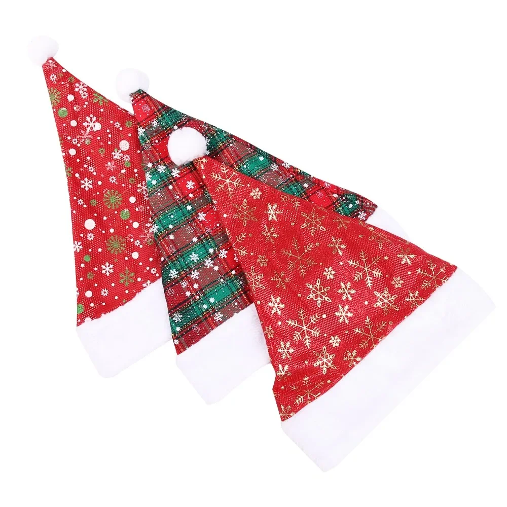 Thick Christmas Hat Red Checke – Santa Hat Plush recenzja i cena