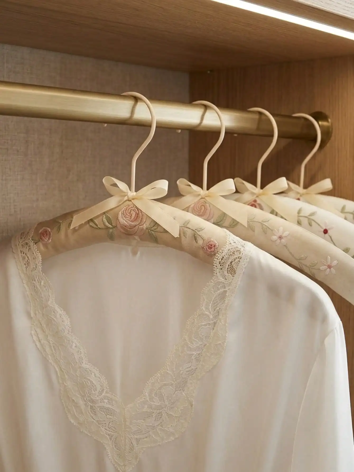 Embroidery-Covered Hanging Rac – Ribbon Bow Gift recenzja i cena