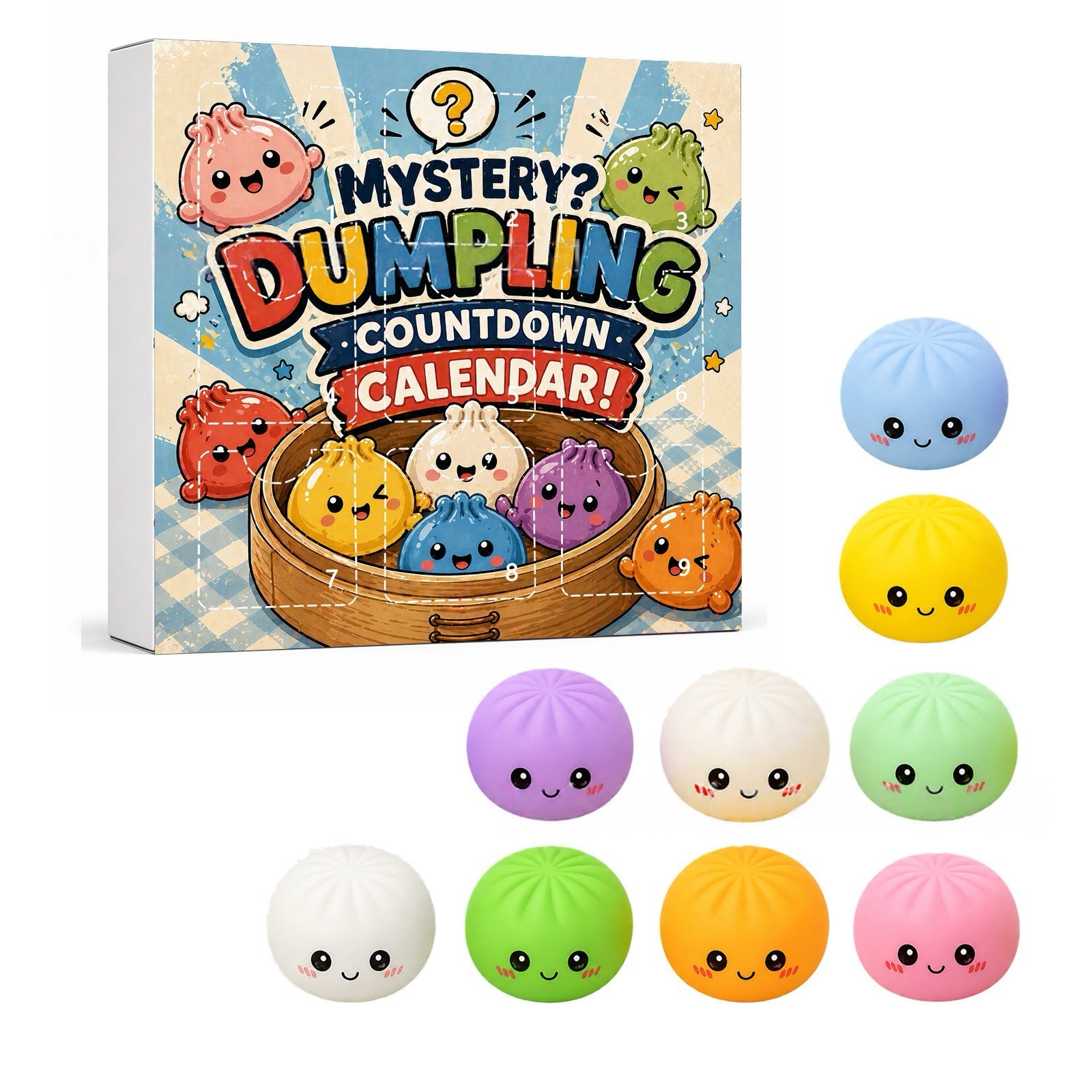 Kawaii Squishy Dumpling Advent – Advent Calendar Gift recenzja i cena